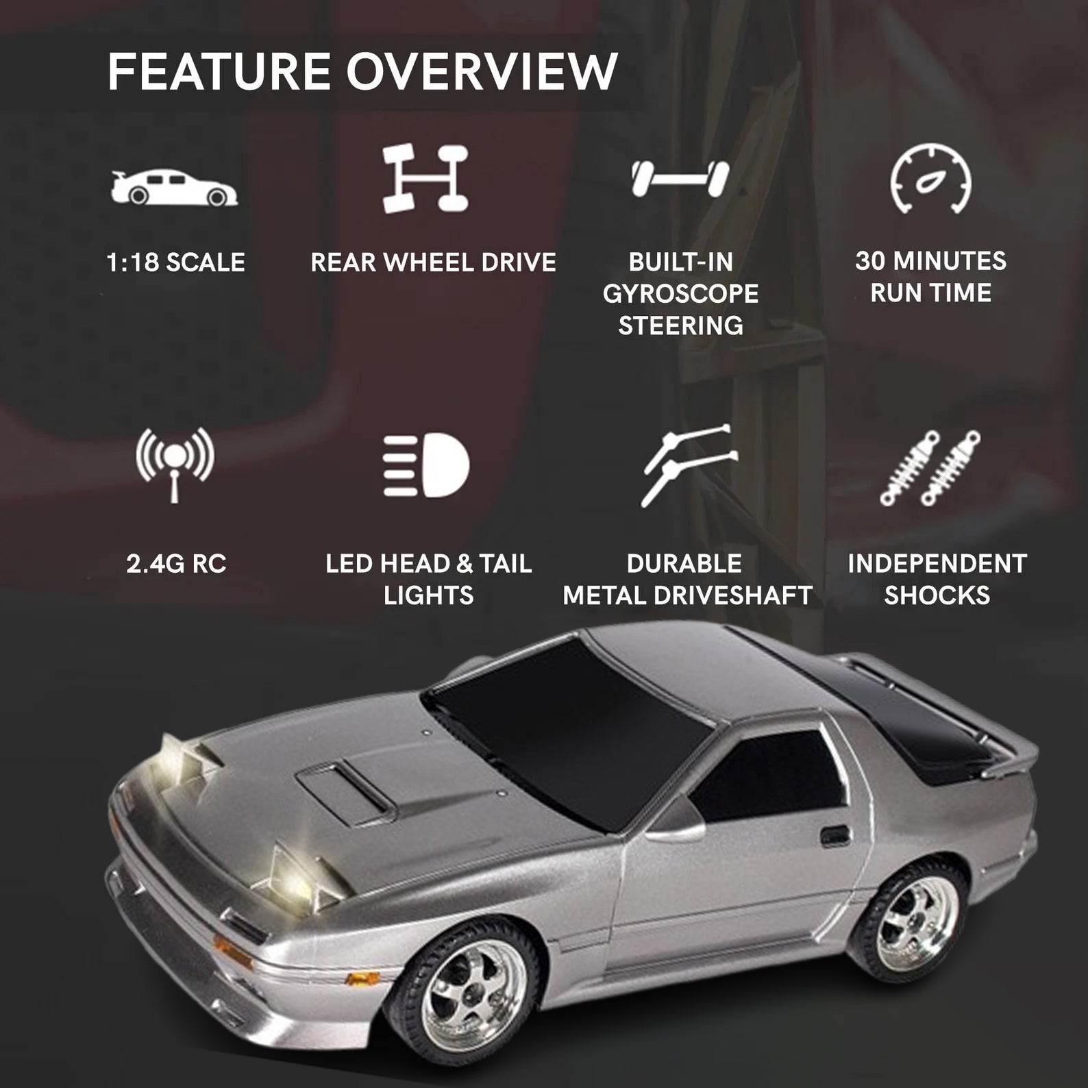 FC RX7 DRIFT CAR 1:18